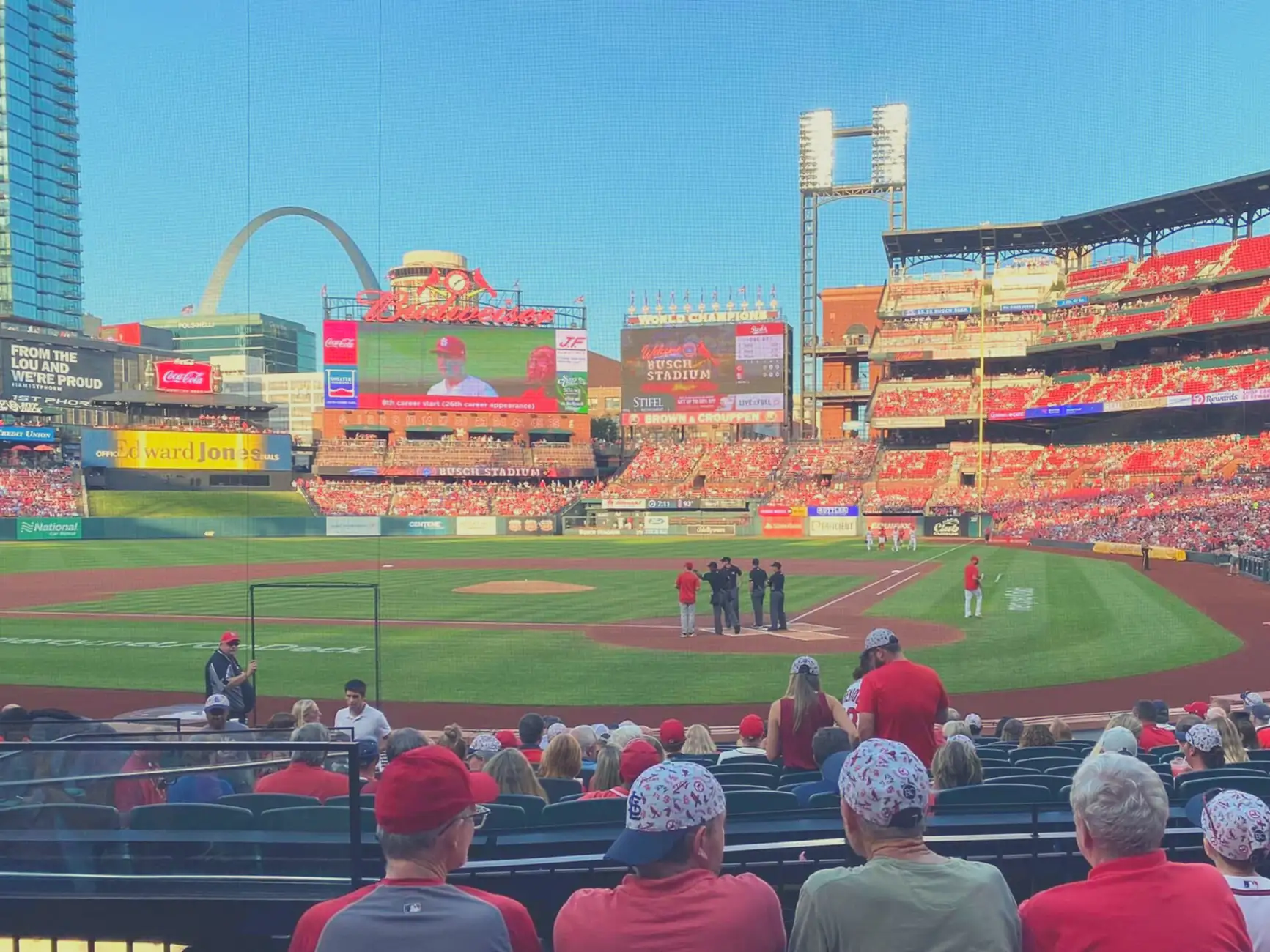Partita di baseball dei St. Louis Cardinals al Busch Stadium